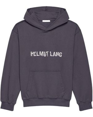 Helmut Lang Long-Sleeved Hoodie - Blue