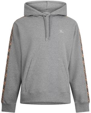 Burberry Logo Hoodie - Grey