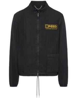 Maison Margiela Vintage-Style Sportswear Jacket - Black