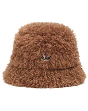 Moncler Tech Teddy Bucket Hat - Brown