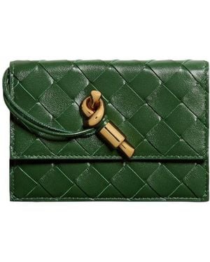 Bottega Veneta Andiamo Zipped Card Case - Green