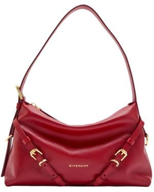 Givenchy Voyou Mini Leather Shoulder Bag - Red