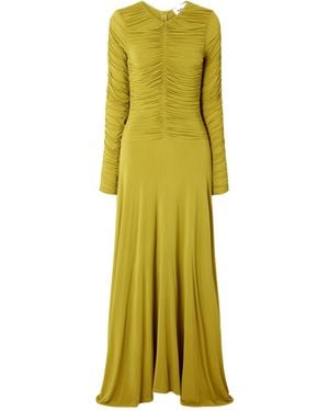 TOVE Gathered Detail Dress - Yellow