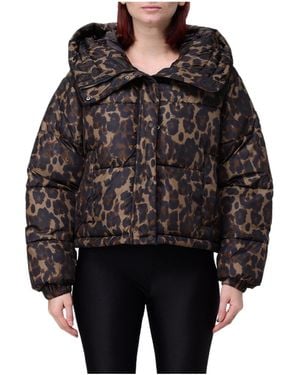 Save The Duck Long-Sleeved Cotton-Padded Jacket - Black