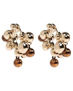 Lemaire Cluster Hoop Earrings - Metallic