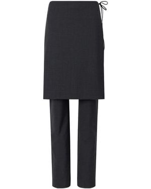 St. Agni Layered Casual Pants - Black