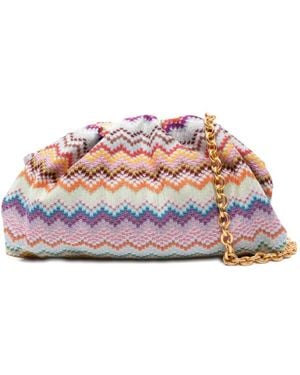 Missoni Zigzag Knit Lurex Handbag - Pink