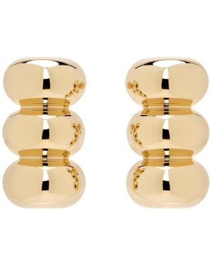 Alaïa Bumper Earrings - Metallic