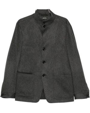 ZEGNA Long-Sleeve Jacket - Gray