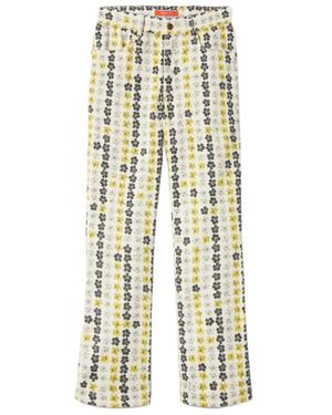 La DoubleJ The Cropped Flare Jean - White