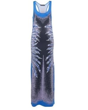 Y. Project Printed Maxi Dress - Blue