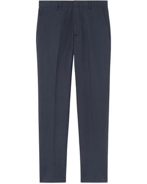 Loro Piana Jarno Pressed Crease Trousers - Blue