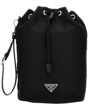 Prada Re-Nylon Pouch - Black