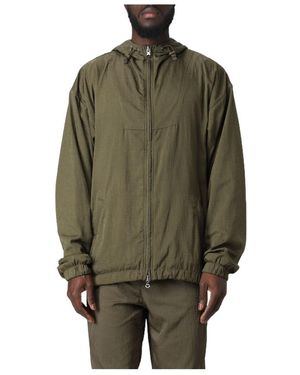 DIESEL Logo-Jacquard Zip-Up Jacket - Green