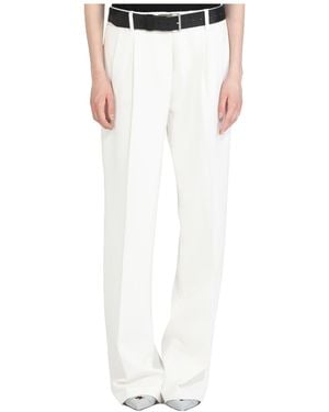 N°21 Belt-Loop Casual Trousers - White