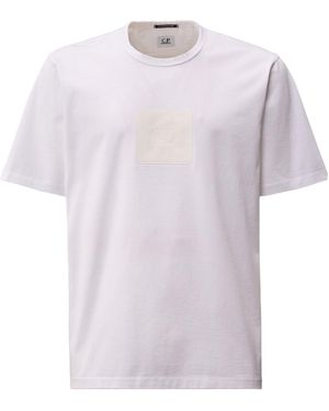 C.P. Company Crew Neck Logo T-Shirt - Purple