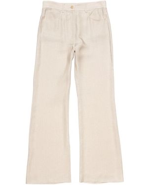 Acne Studios Casual Check Trousers - Natural