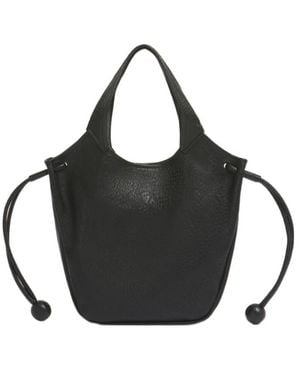Marni Leather Trunkaroo Soft Small Tote Bag - Black