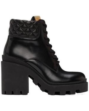 Gucci Lace-Up Ankle Boots - Black