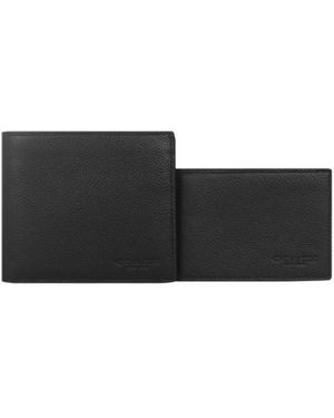 COACH Logo Folding Wallet - Black