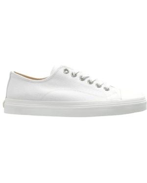 Moschino Square-Toe Low-Top Sneakers - White