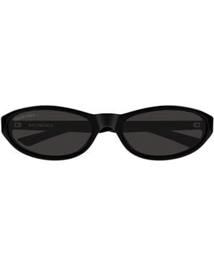 Balenciaga Eyewear Oval Frame Sunglasses - White