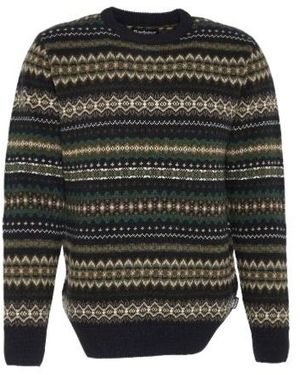 Barbour Fair Isle-Knit Jumper - Grey