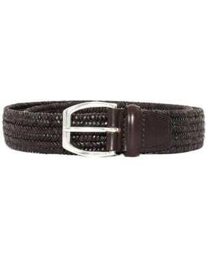 Orciani Wide Braided Belt - White