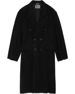 Balenciaga Raw Edge Coat - Black