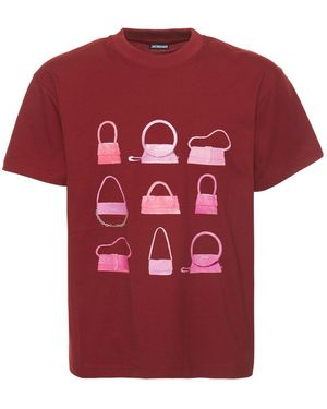 Jacquemus Bag Print T-Shirt - Red