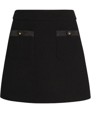 Dolce & Gabbana A-Line Mini Skirt - Black