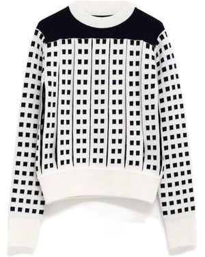 JW Anderson Jacquard Slit Jumper - Black