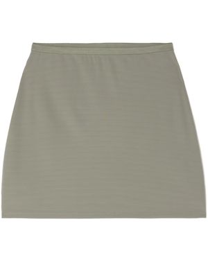 Anine Bing Elise Stretch-Jersey Mini Skirt - Grey