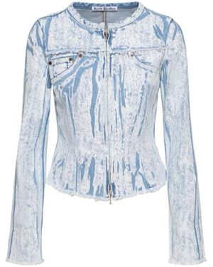 Acne Studios Long-Sleeved Denim Jacket - Blue