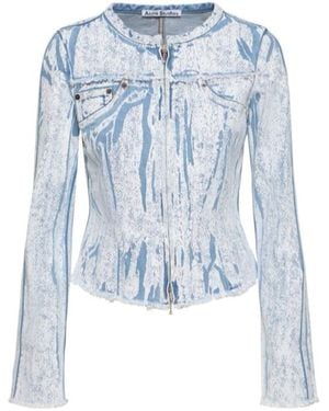 Acne Studios Long-Sleeved Denim Jacket - Blue