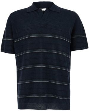 Roberto Collina Short-Sleeved Polo Shirt - Blue