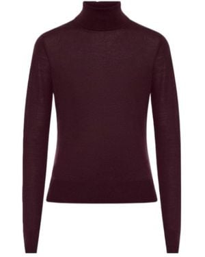 DSquared² High-Neck Long-Sleeved Knitwear - Purple