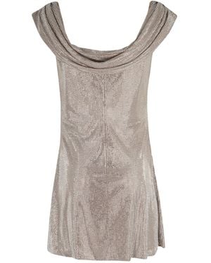 GIUSEPPE DI MORABITO Crystal-Embellished Mini Dress - Brown