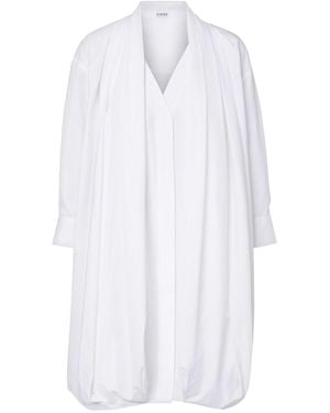 Loewe Draped Dress - White