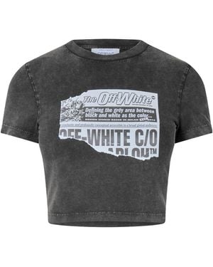 Off-White c/o Virgil Abloh Crew Neck Short-Sleeve Body - Grey