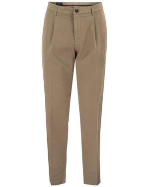 Peserico Stretch Chino Trousers - Natural