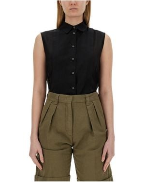 Aspesi Sleeveless Blend Shirt - Green