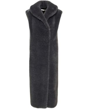 Philosophy Di Lorenzo Serafini Faux Fur Long Vest - Black