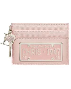 Dior Saddle Freesia Card Holder - Pink