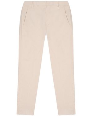 Dondup Casual Trousers With Belt Loops - Natural