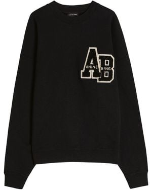 Anine Bing Cotton Sweatshirt - Black