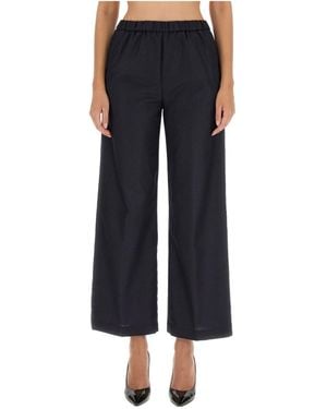 Aspesi Wide Leg Trousers - Blue