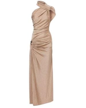 Christopher Esber Elegant One-Shoulder Evening Dress - Natural