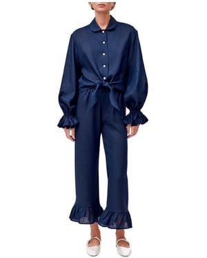 Sleeper Solidcolor Pajamas - Blue