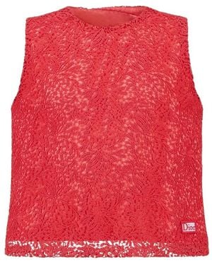 Dior Sleeveless Top - Red